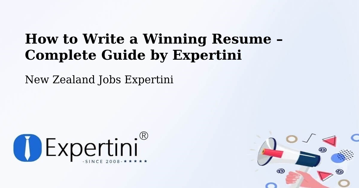 Resume Writing Guide for Job Seekers – Upper Hutt - Upper Hutt, New Zealand Jobs Expertini